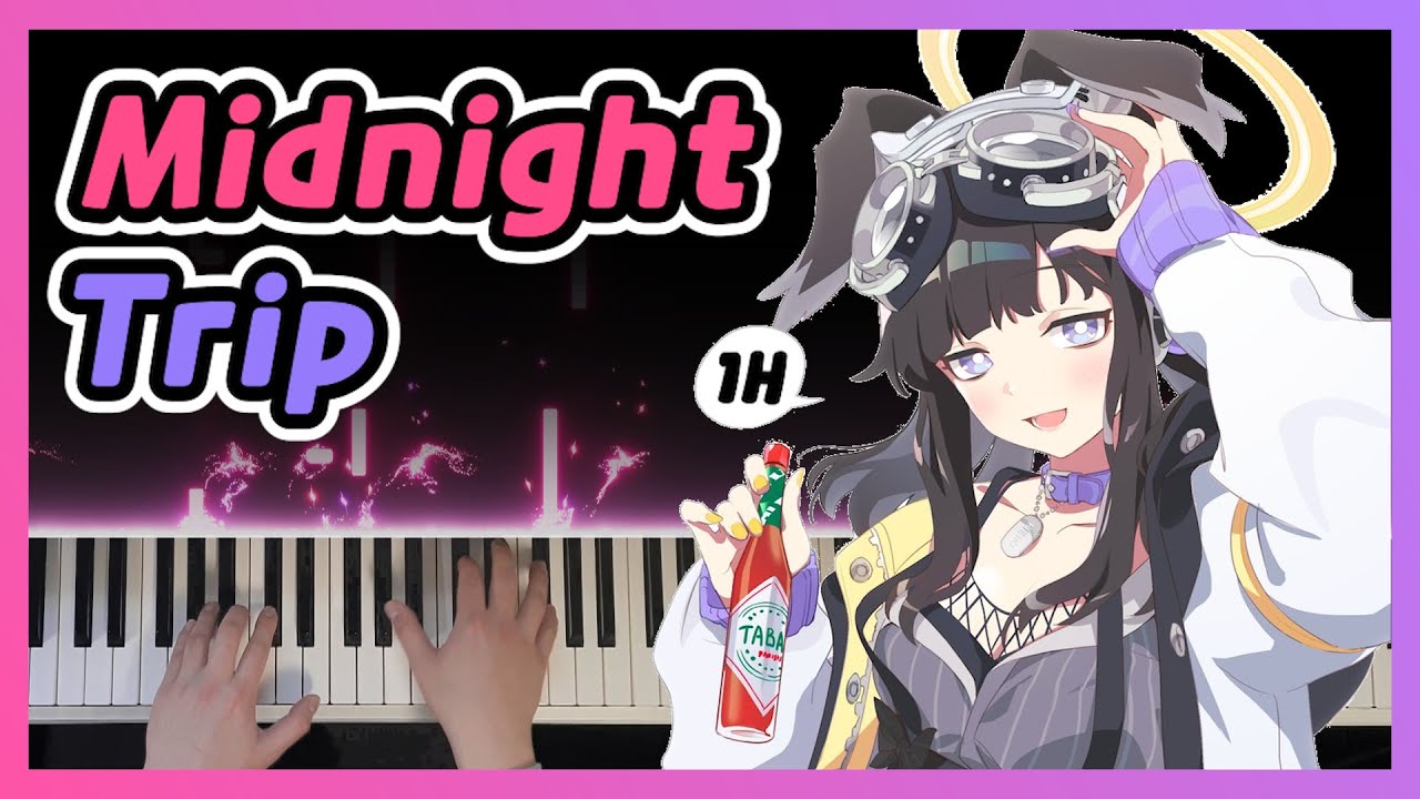 블루 아카이브 메모리얼 피아노 1시간 | Blue Archive Memorial BGM Midnight Trip 1 Hour Piano / ブルーアーカイブ メモリアル ピアノ演奏