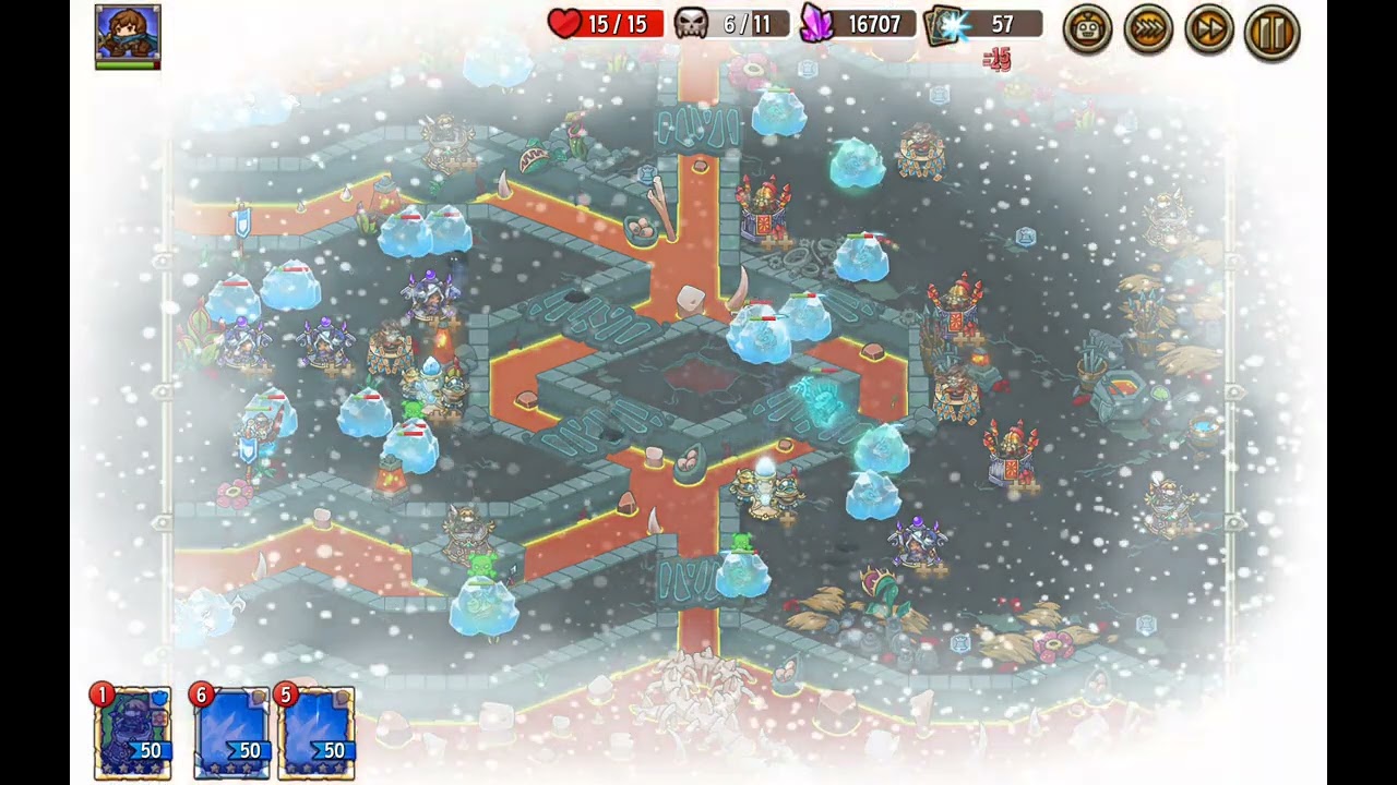 Crazy Defense Heroes - Ruins of the Serpent King (30) - Nightmare