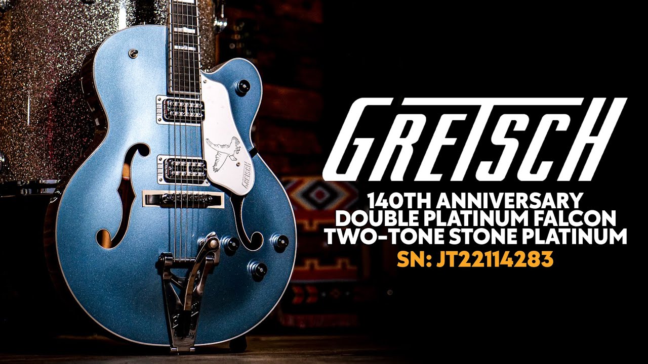 Peach Picks! Gretsch G6136T-140 LTD 140th Double Platinum Falcon | SN: JT22114283