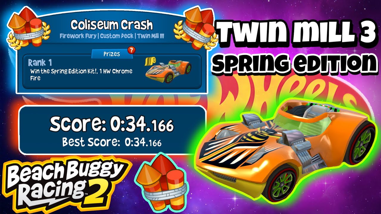Coliseum Crash 💥| Twin Mill 3 Spring Edition Kit🌱Prize✨| Beach Buggy Racing 2 🏖🏁| BB Racing 2
