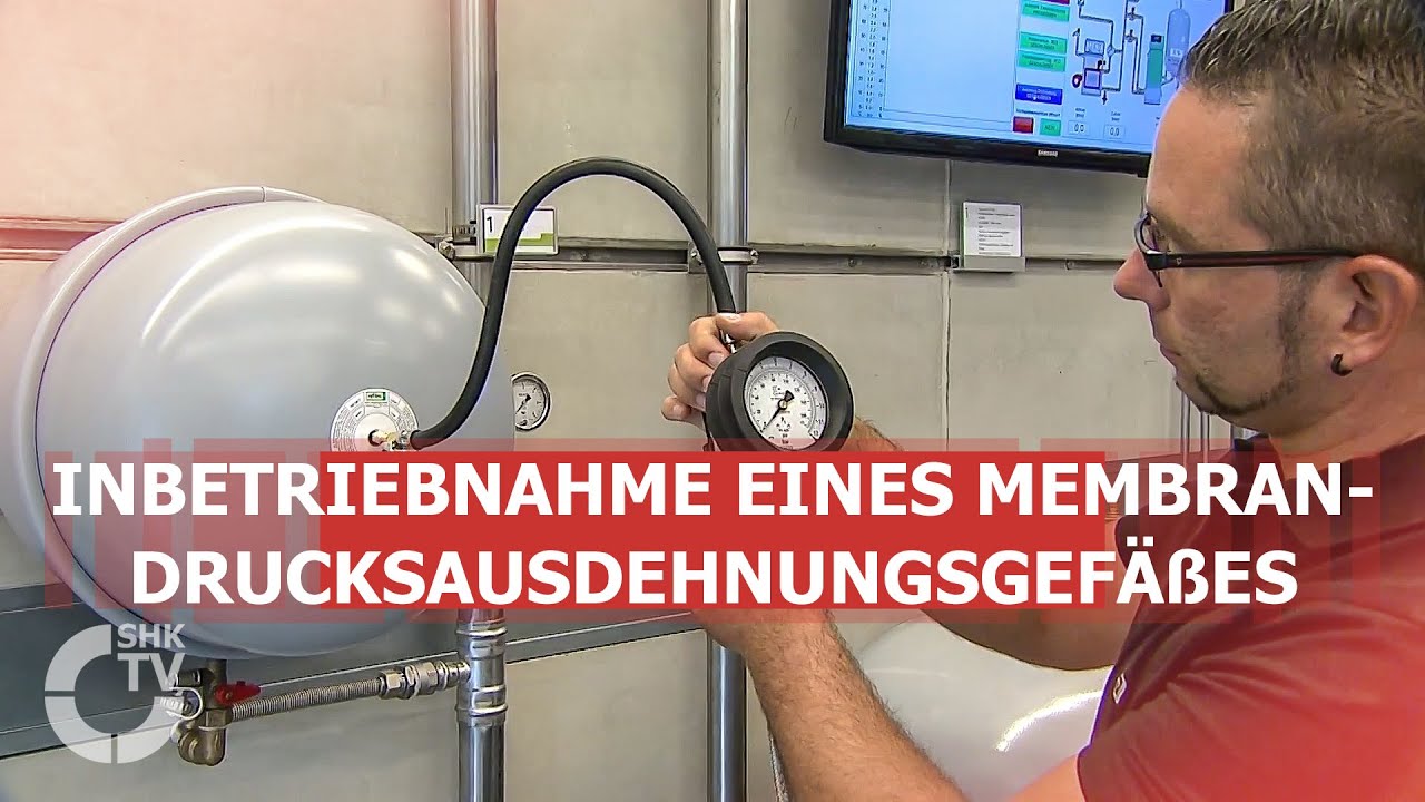 Reflex: Inbetriebnahme eines Membran-Druckausdehnungsgefäßes | SHK-TV