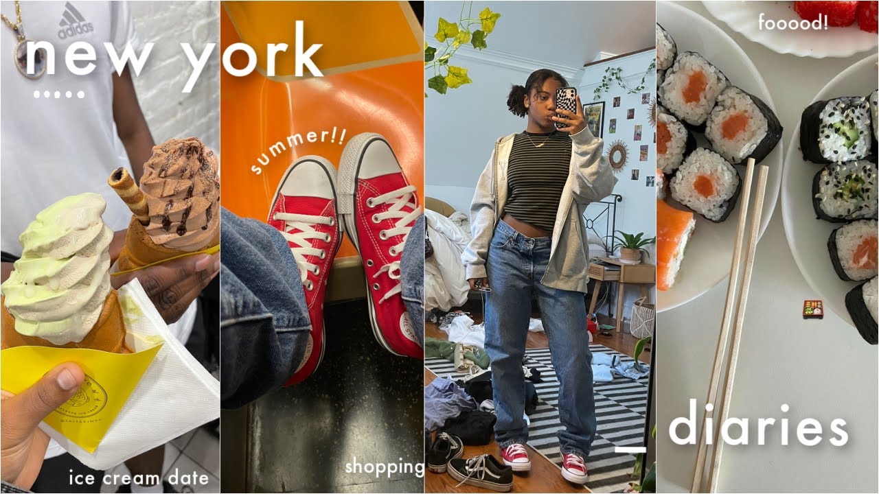 nyc diaries: fun summer week in my life 🌤 shopping, trying new food, chill park day