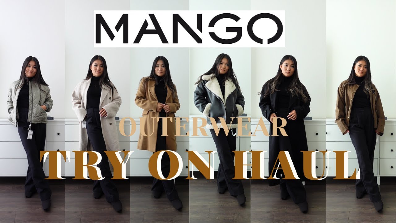 MANGO NEW IN COATS AND JACKETS TRY ON HAUL 2023