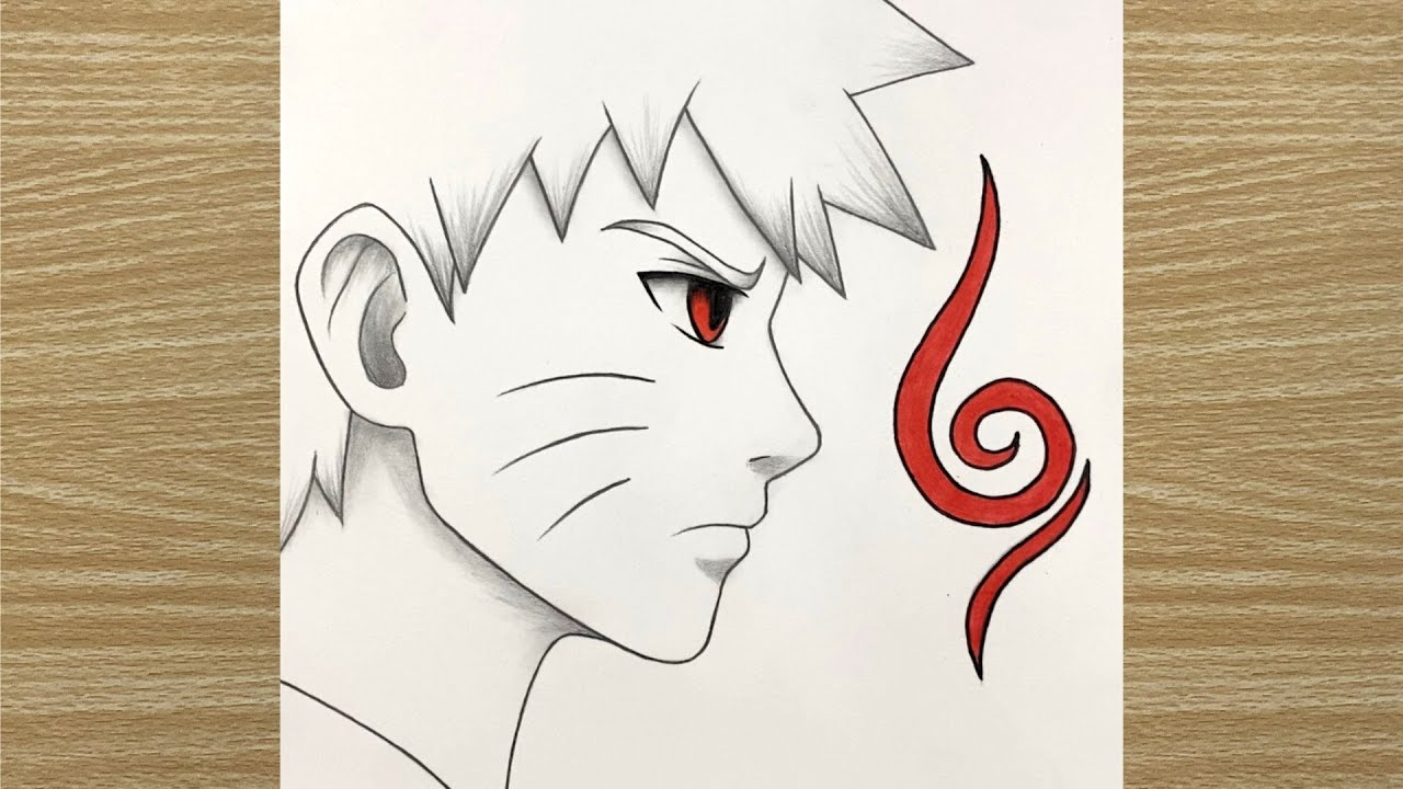 Simple Naruto Drawing for Beginners | How to Draw Naruto Side Profile