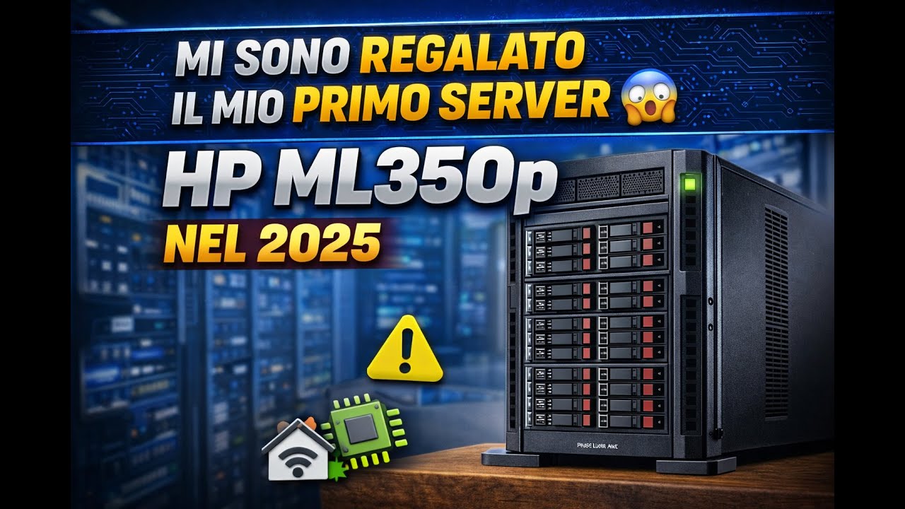 Mi sono regalato il mio primo server 😱 HP ML350p nel 2025