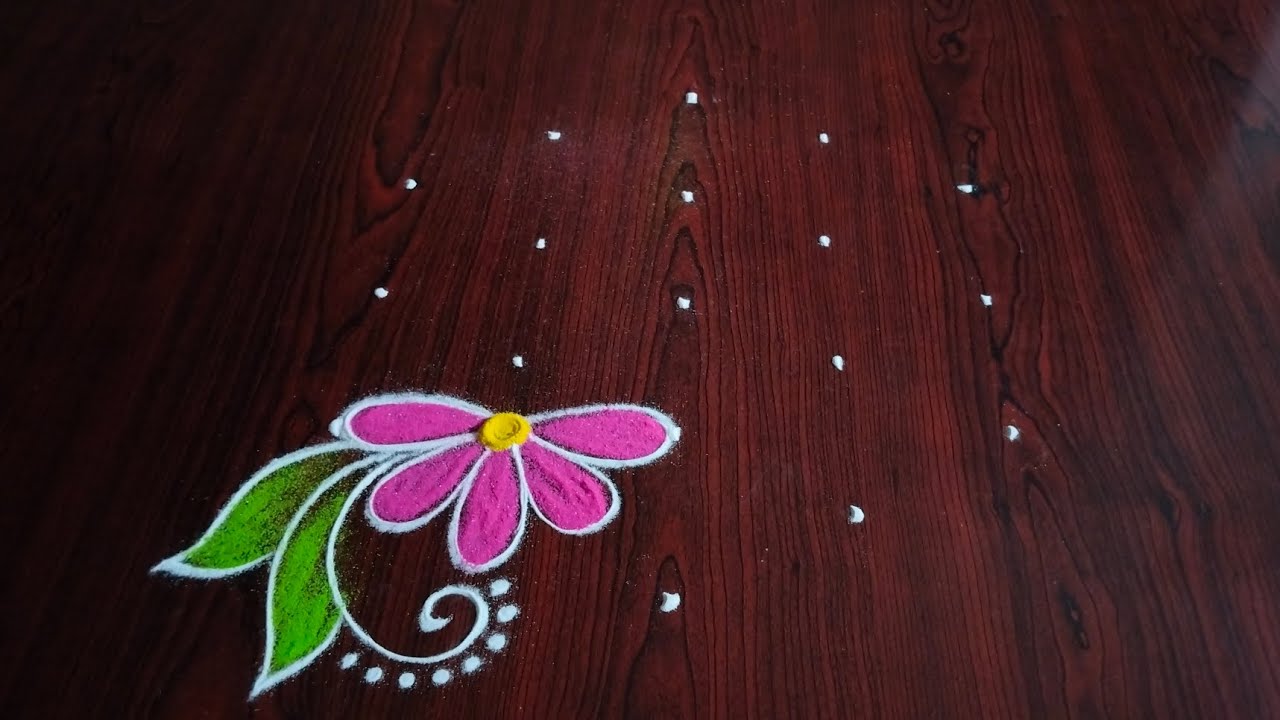 2 beautiful daily kolams (5×3) dot's....//simple easy latest daily rangolis