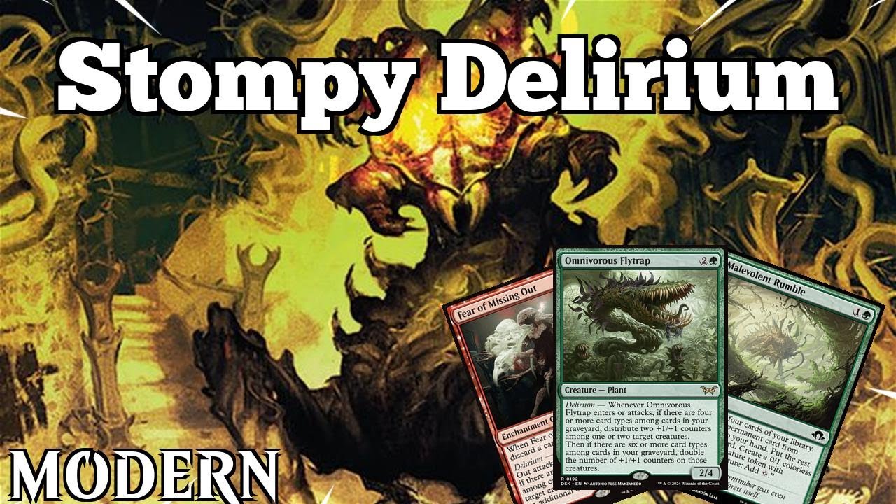 Crazy TURN 4 UBER LETHAL Aggro | Stompy Delirium | Modern | Duskmourn Early Access | MTGO