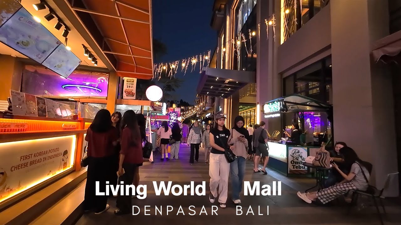 BALI Living World Mall 🇮🇩 | Busy Weekend Vibes At The Biggest Mall In Bali Indonesia 2025