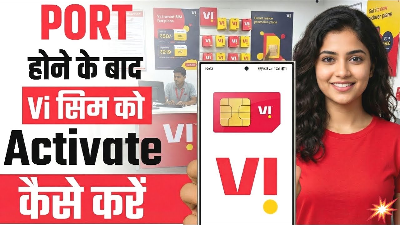 How to Activate Vi SIM Card After Porting | VI Port SIM Ko Activate Kaise Kare