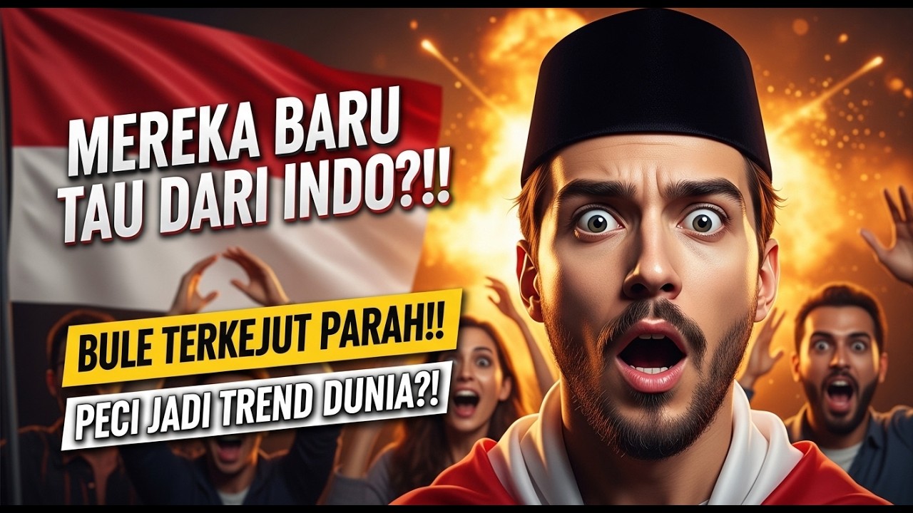 MEREKA BARU TAU PECI DARI INDO‼️ Reaksi para bule TERKEJUT usai jadikan peci sebagai TREND BARU