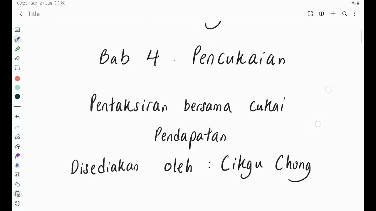 Bab 4 ting 5 Taksiran cukai bersama