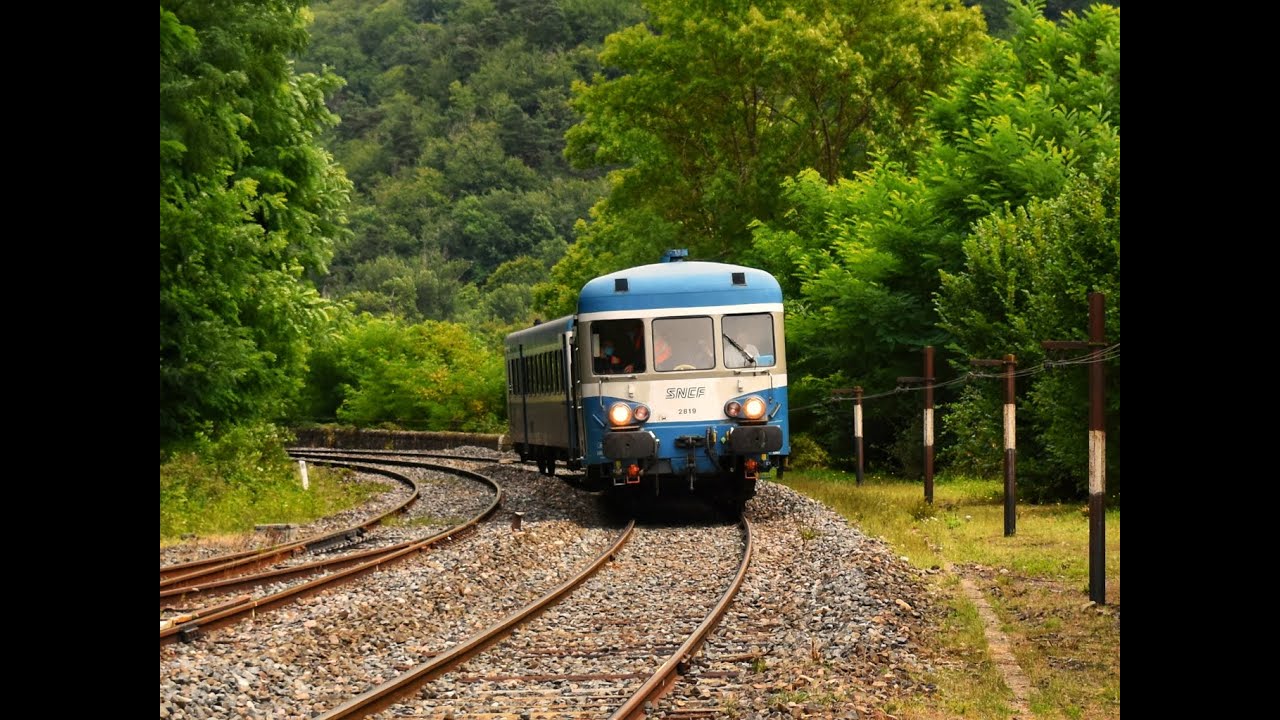 Les trains des Cévennes avec un temps cévenol