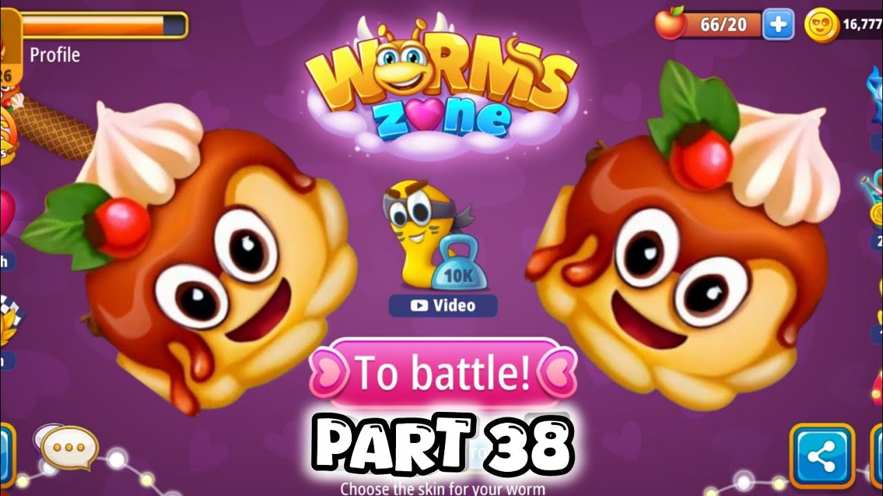 WORMS ZONE.IO BEST GAMING 2026||BIG SNAKE GAME PART 38 || ICE CHERRY WORM 