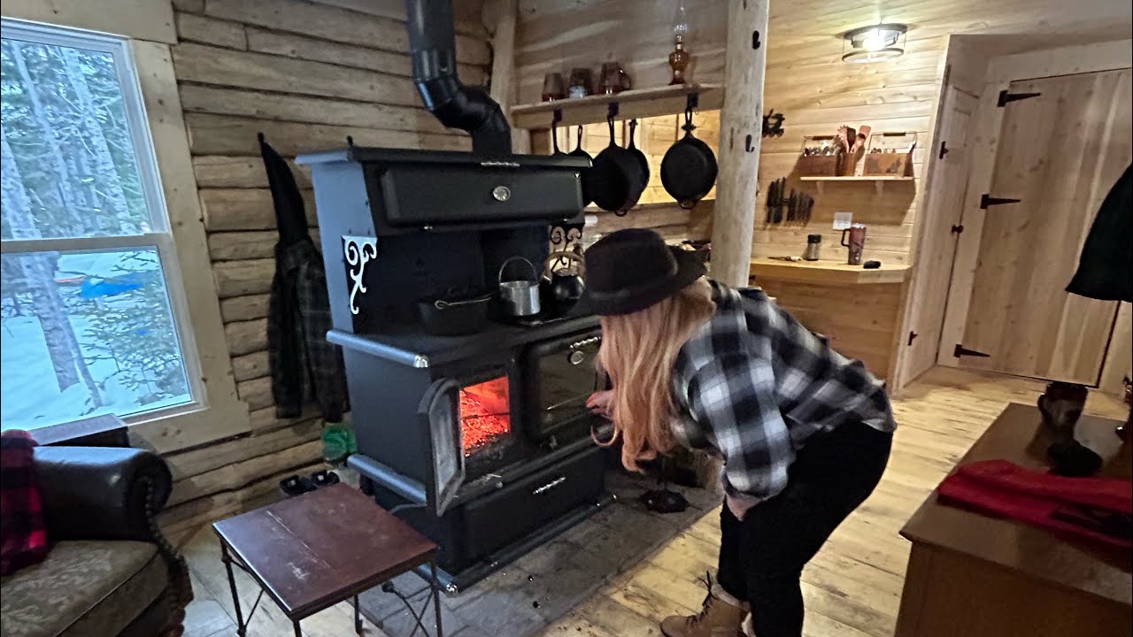 Log Cabin Homestead Kitchen Wood Stove CAST IRON COOKING