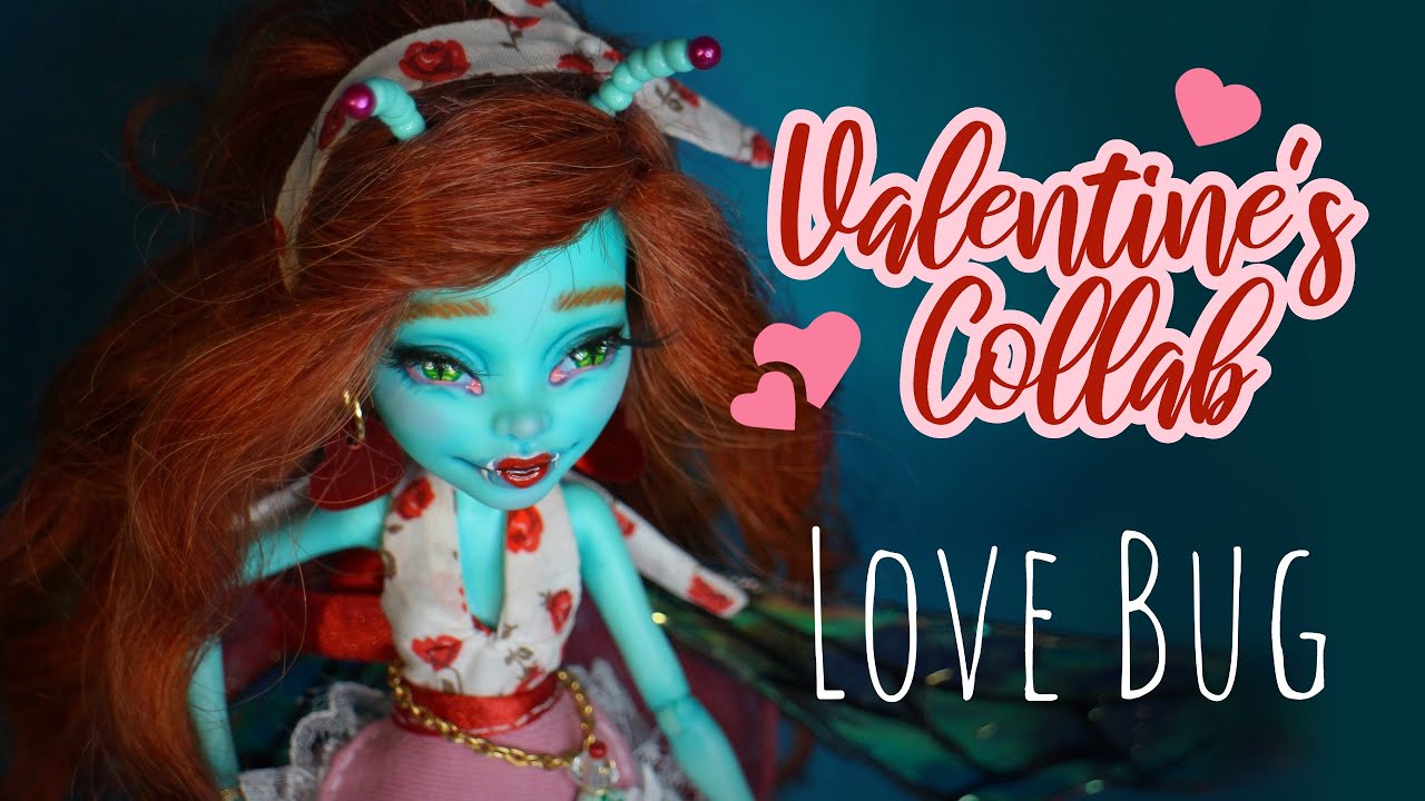 Love bug repaint! Valentines collab | #valentinesdollcollab