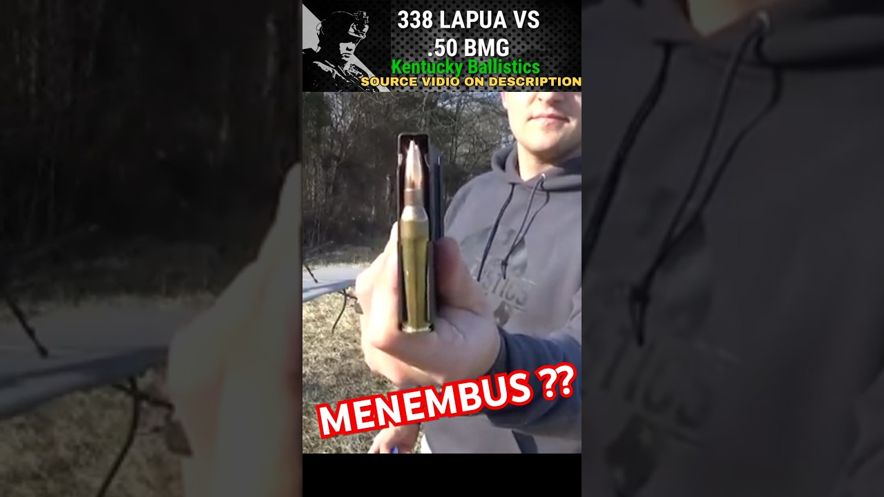 338 Lapua vs .50 BMG ⁉️ mana yang lebih mantab⁉️🥶🤯