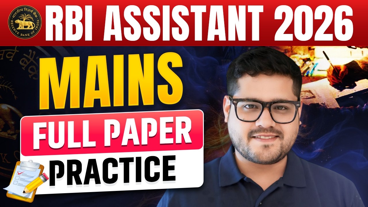 💯 Real Exam Level - Mains Full Paper | RBI Assistant 2026 | Reasoning By Ankush Lamba