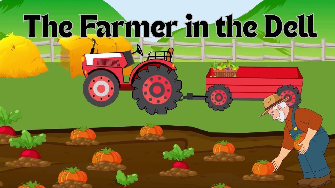 The Farmer in the Dell | MellyKidsTv  | Nursery Rhymes & Kids Songs | #mellykidstv