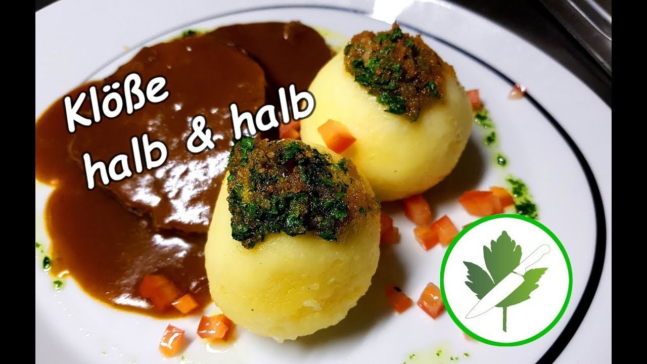 Kl&ouml;&szlig;e halb und halb / #Kartoffelkl&ouml;&szlig;e
