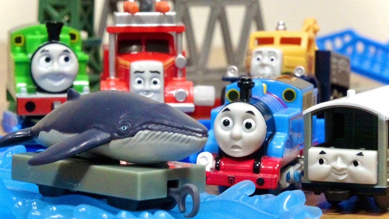 息子と頑張りました！カプセルプラレール きかんしゃトーマス トードとくじら編 フリンやオリバー・ブッチ・ハロルド・ロッキーなど ラインナップは良い感じです☆Thomas&Friends