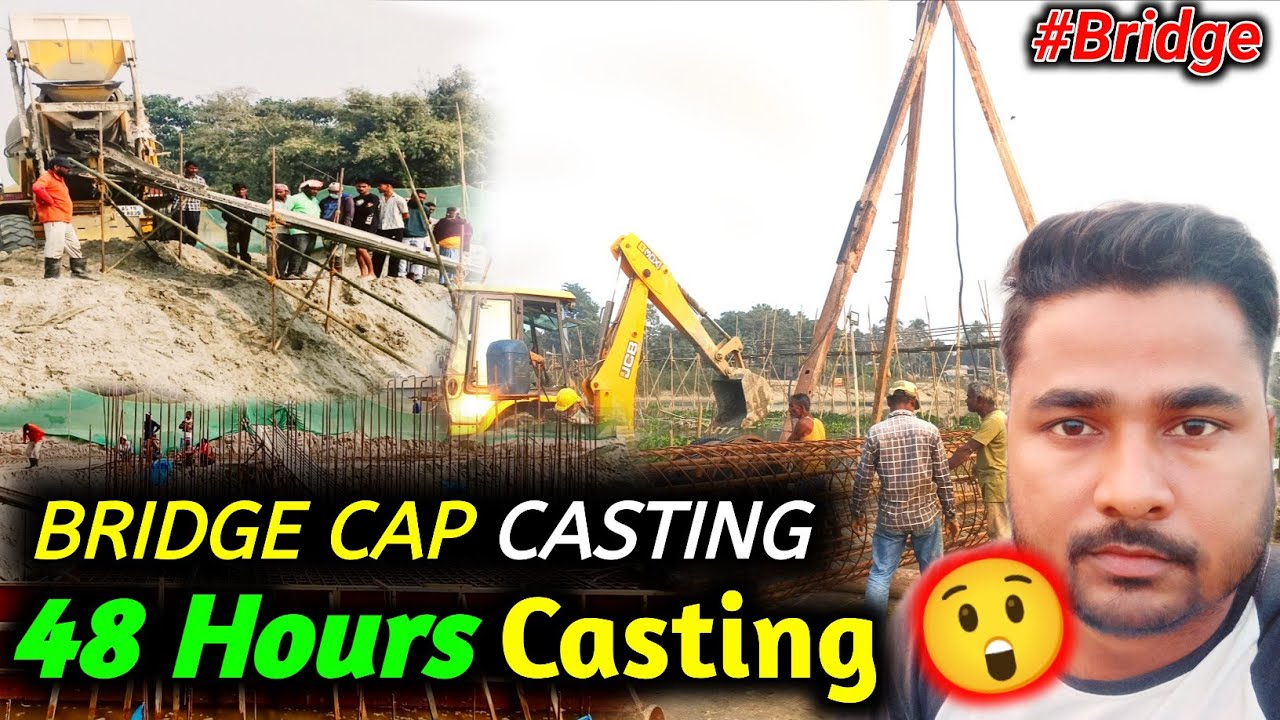 48 Hours Casting Kiya 😲 || Bridge Pile Cap Casting || Site Engineer Daily Vlog || UNNAMED VLOGEER 