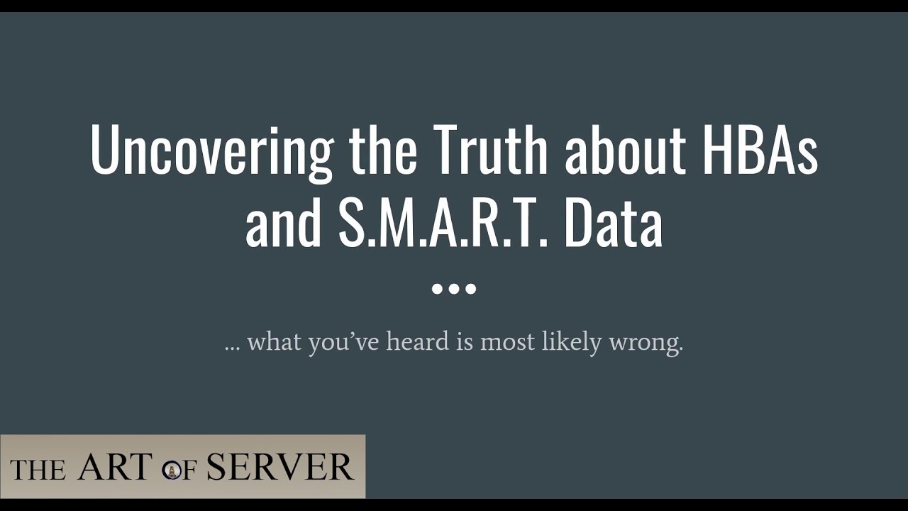Раскрывая правду о HBA и данных SMART