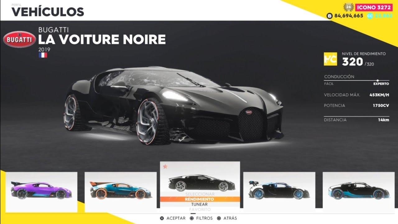 The Crew 2 Cual es mejor? Bugatti Divo o Bugatti La Voiture Noire. Aqui 3 pruebas. Qué opinas?