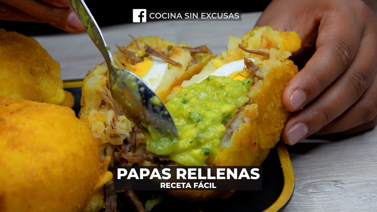Como hacer Papas Rellenas Super Fácil