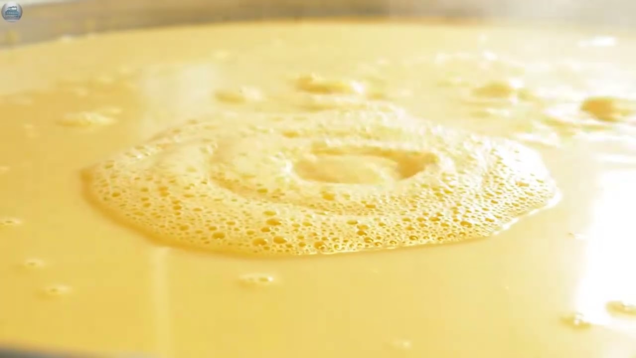 Inside the ultra satisfying creamy fruit custard production factory 