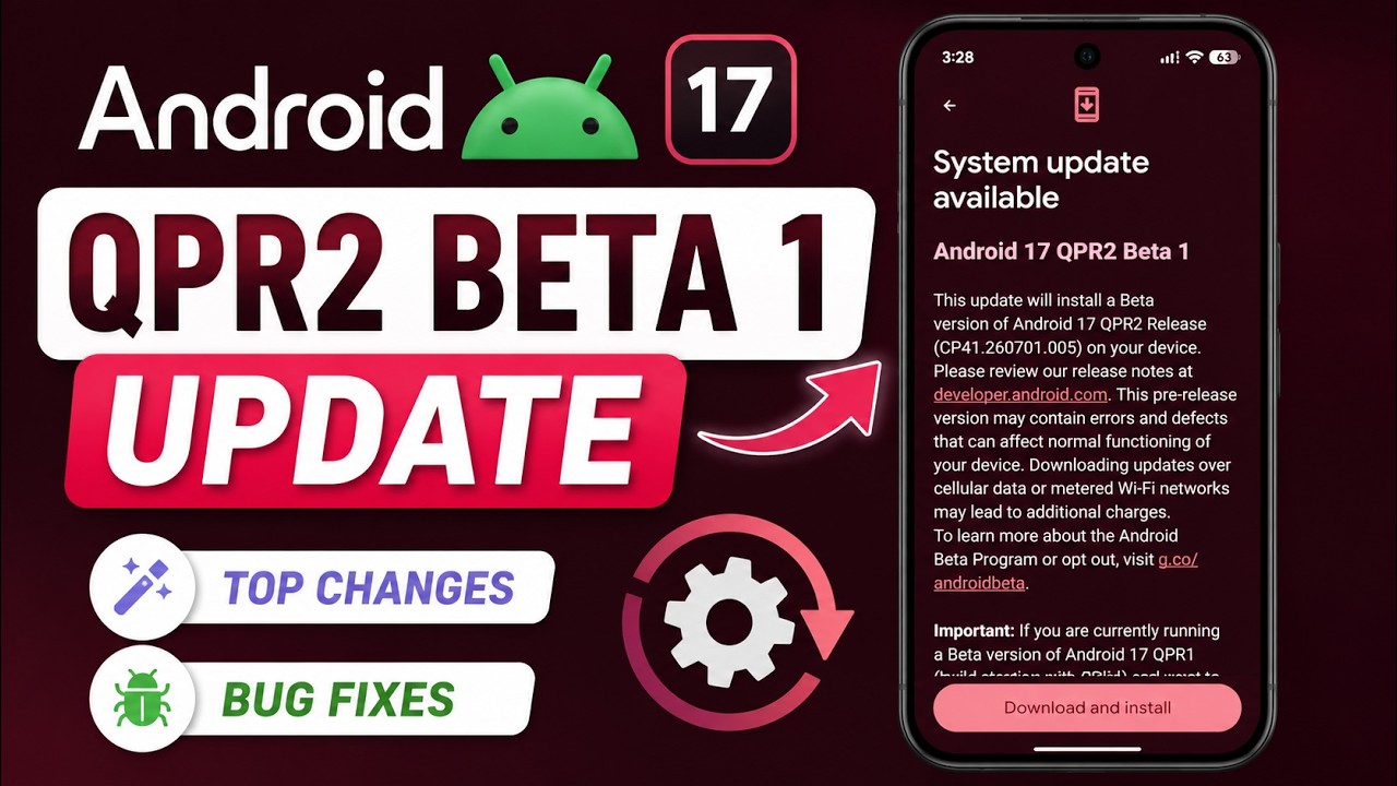 Android 17 QPR2 Beta 1 Update on Pixel | Top 3 Changes & Bug Fixes!