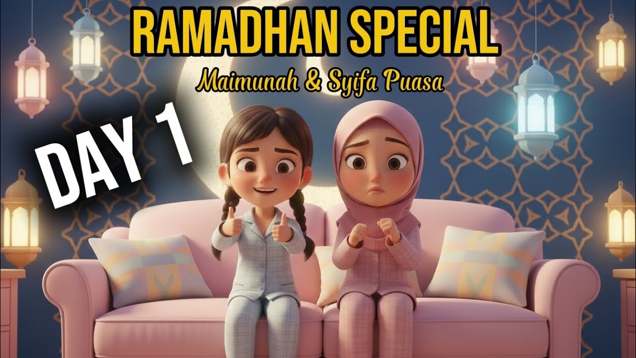 Day 1 Maimunah & Syifa Puasa | Belajar Sabar Di Bulan Ramadhan