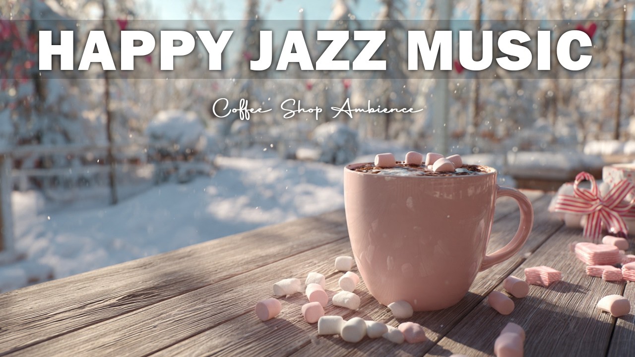 Happy  Jazz Music☕ Warm Jazz & Cozy Café Ambience for Relax & Focus