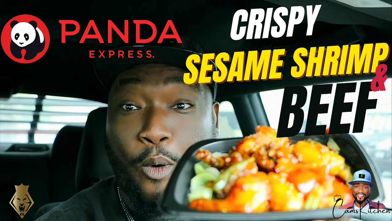 Panda Express Food Review | Crispy Sesame Shrimp & Beef Bowl!