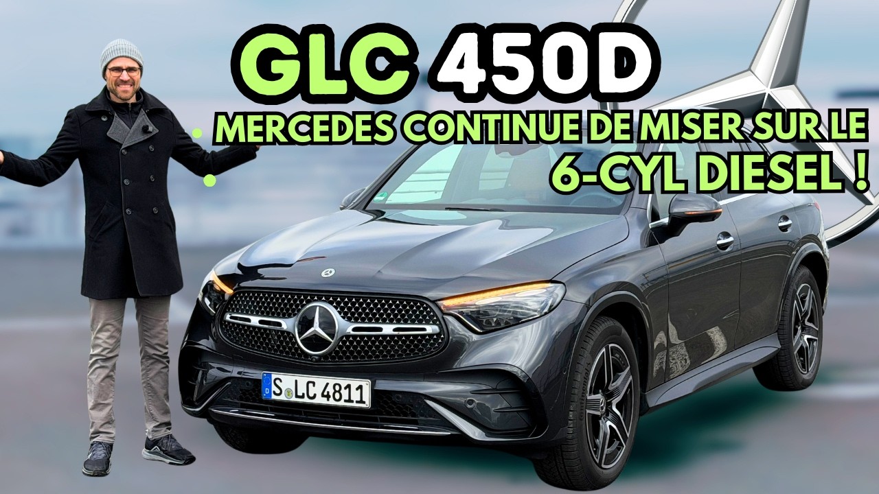 Essai du Mercedes GLC 450d sur Autobahn (3.0l 6-cyl diesel)