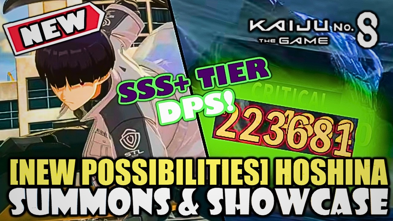 *NEW* [New Possibilities] Hoshina Summons & Showcase! | SSS+ Tier DPS!!!! | Kaiju No.8 The Game