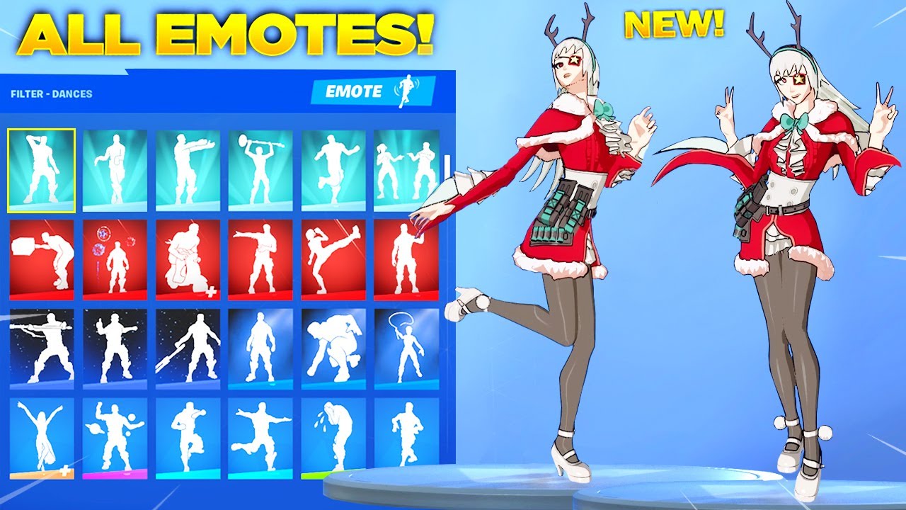 Fortnite REINA SKIN Showcase with All my Fortnite Dances & Emotes! (Fortnite Chapter 3)