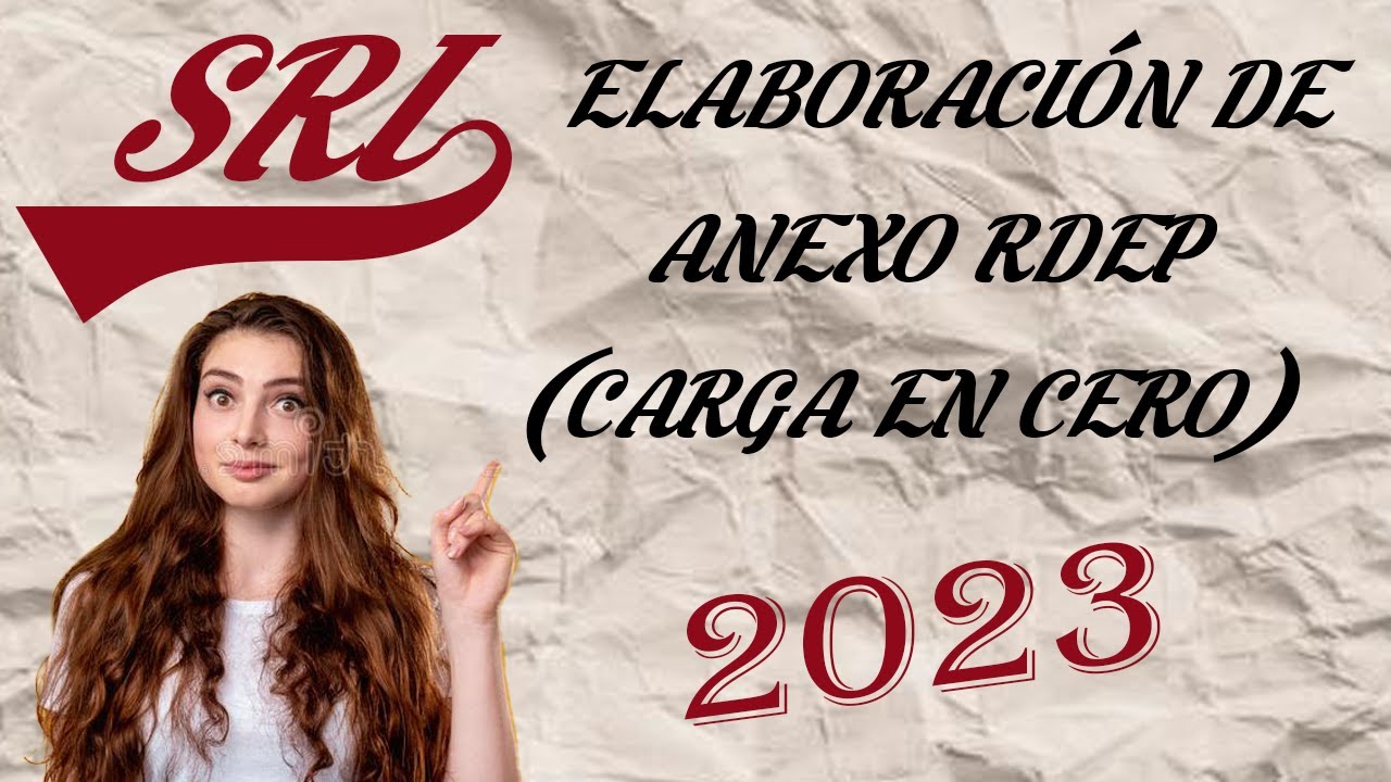 ELABORACION ANEXO RDEP - ANEXO DE RELACIÓN DE DEPENDENCIA - UTILIZACIÓN DIMM ANEXOS - CARGA EN CERO