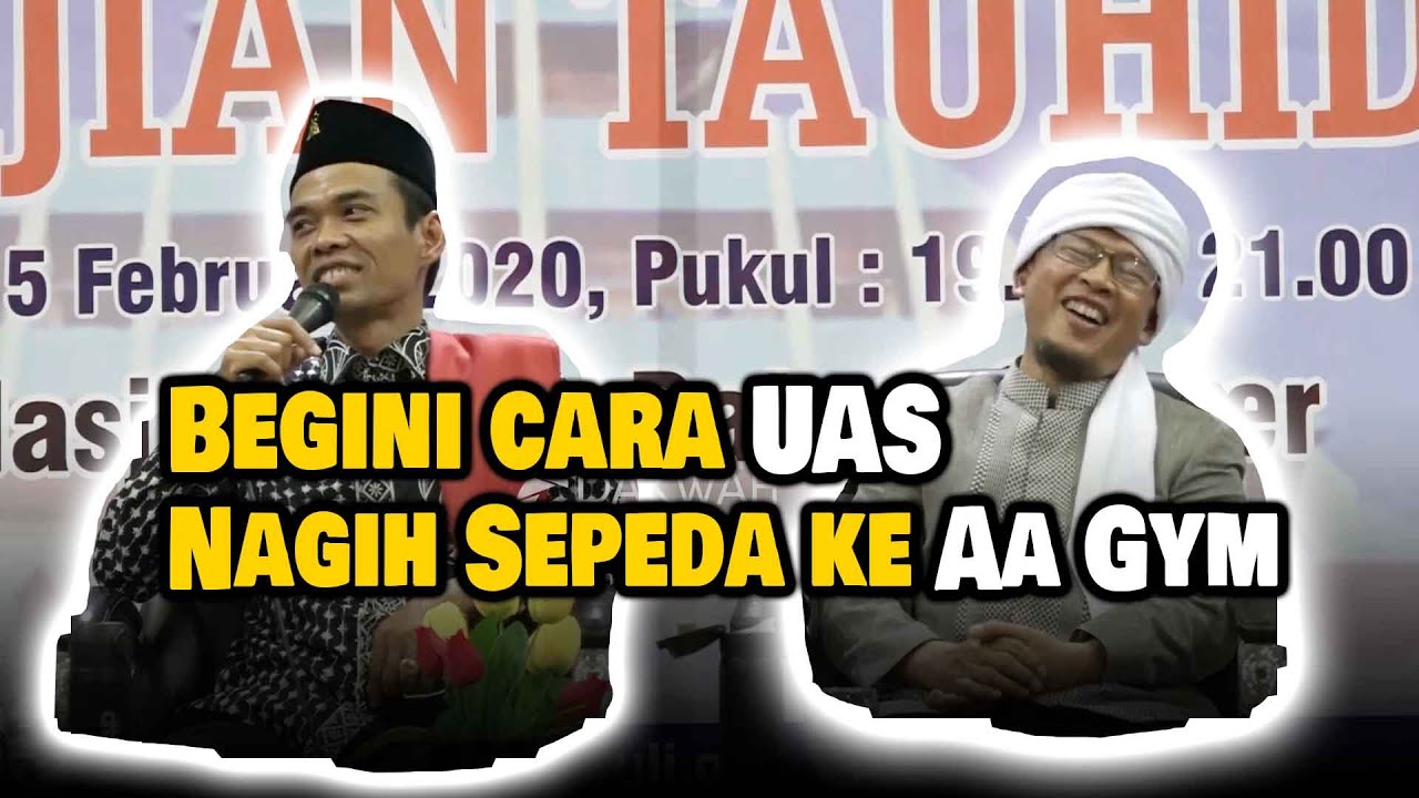 UAS Nagih Sepeda ke Aa Gym