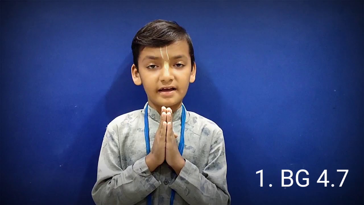 Bhagwat Geeta Sholaks Recitation By Kids | Hari Katha Sessions | Atul Krishna Das