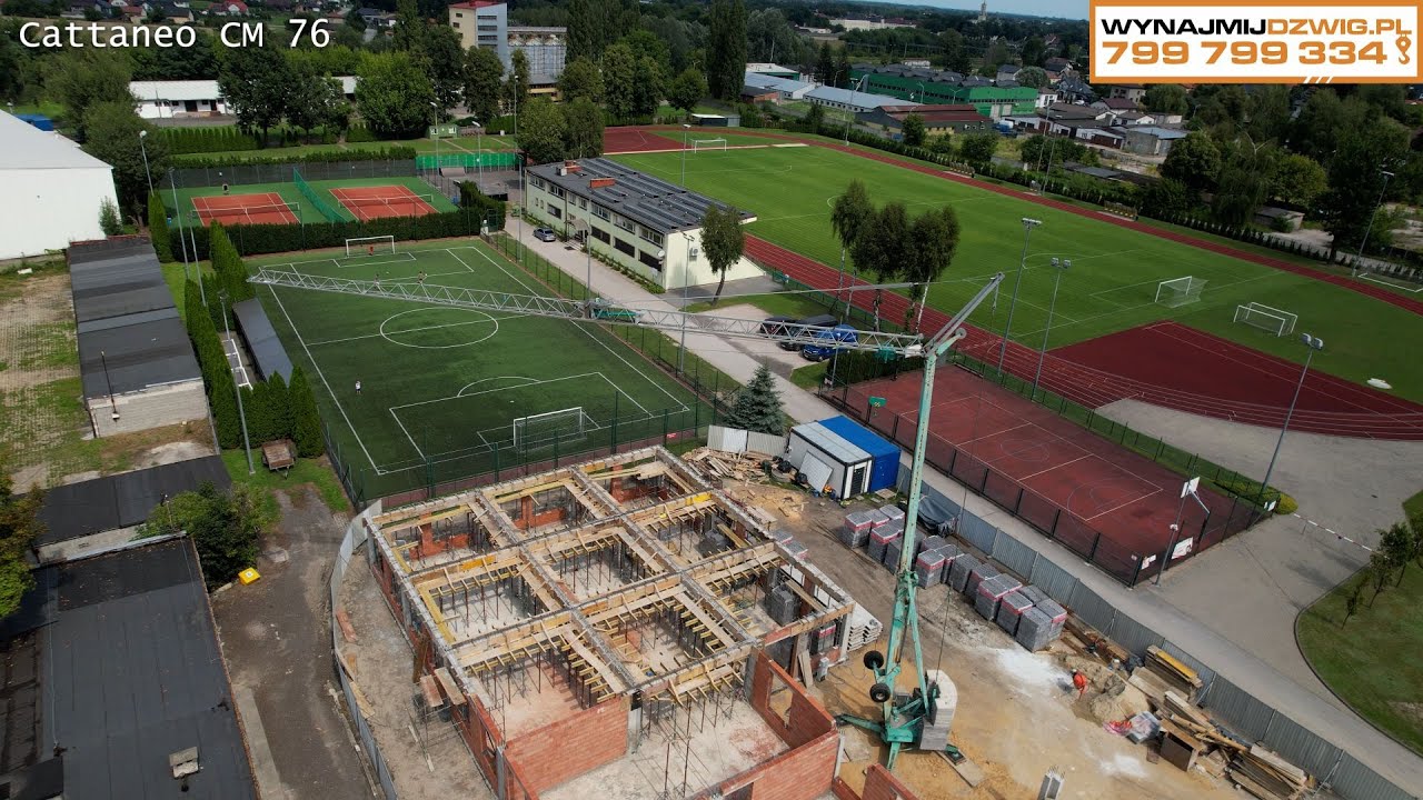 Cattaneo CM 76 &ndash; żuraw budowlany szybkomontujący | Wynajem od 7000 zł netto miesięcznie
