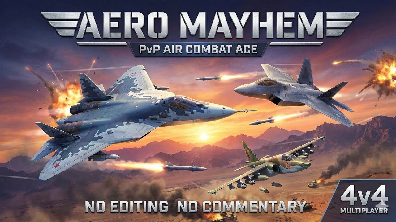 AeroMayhem PvP: Raw Gameplay – Jet Fighter Battles & Dogfights (No Commentary, Unedited)