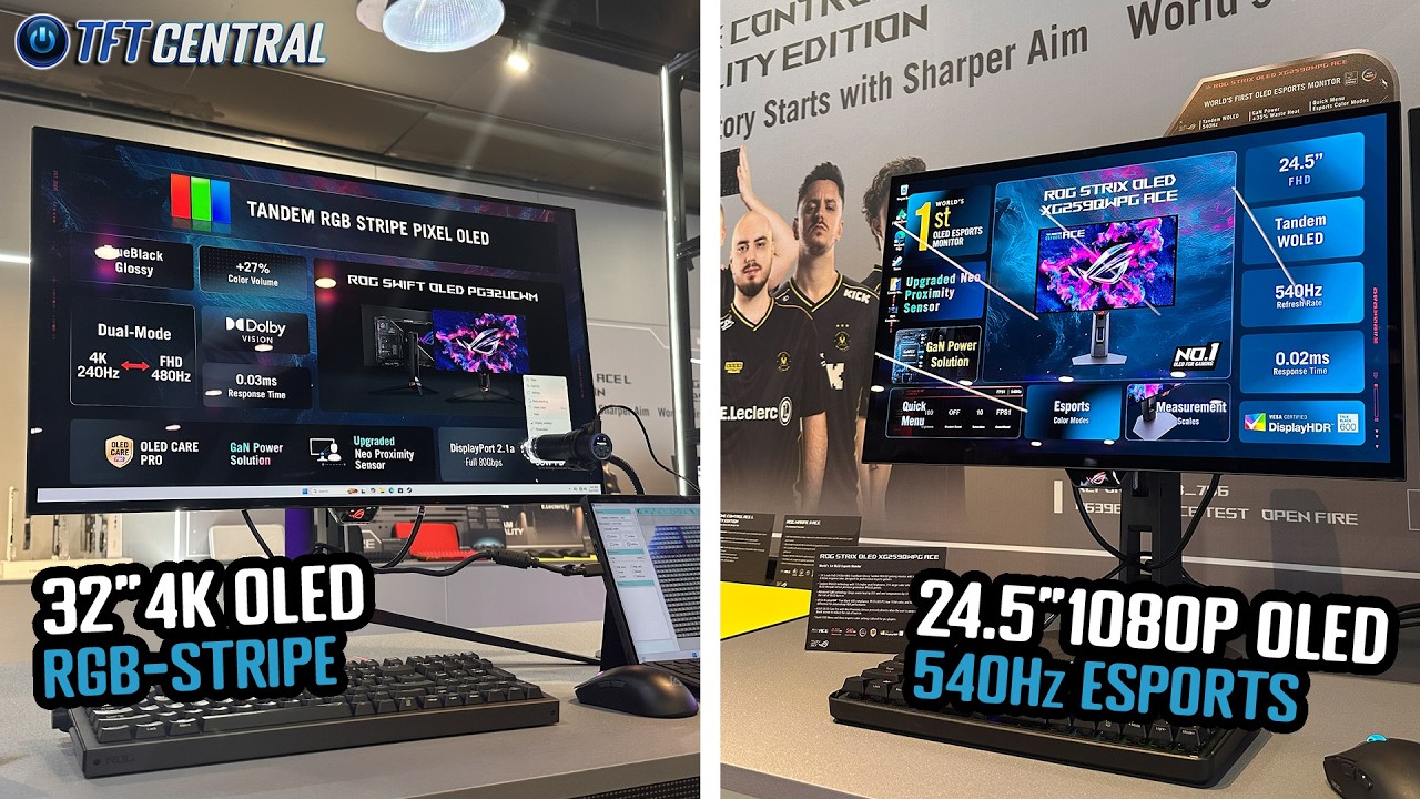Hands on with 2 Awesome New OLED monitors from Asus ROG! [Computex 2026]