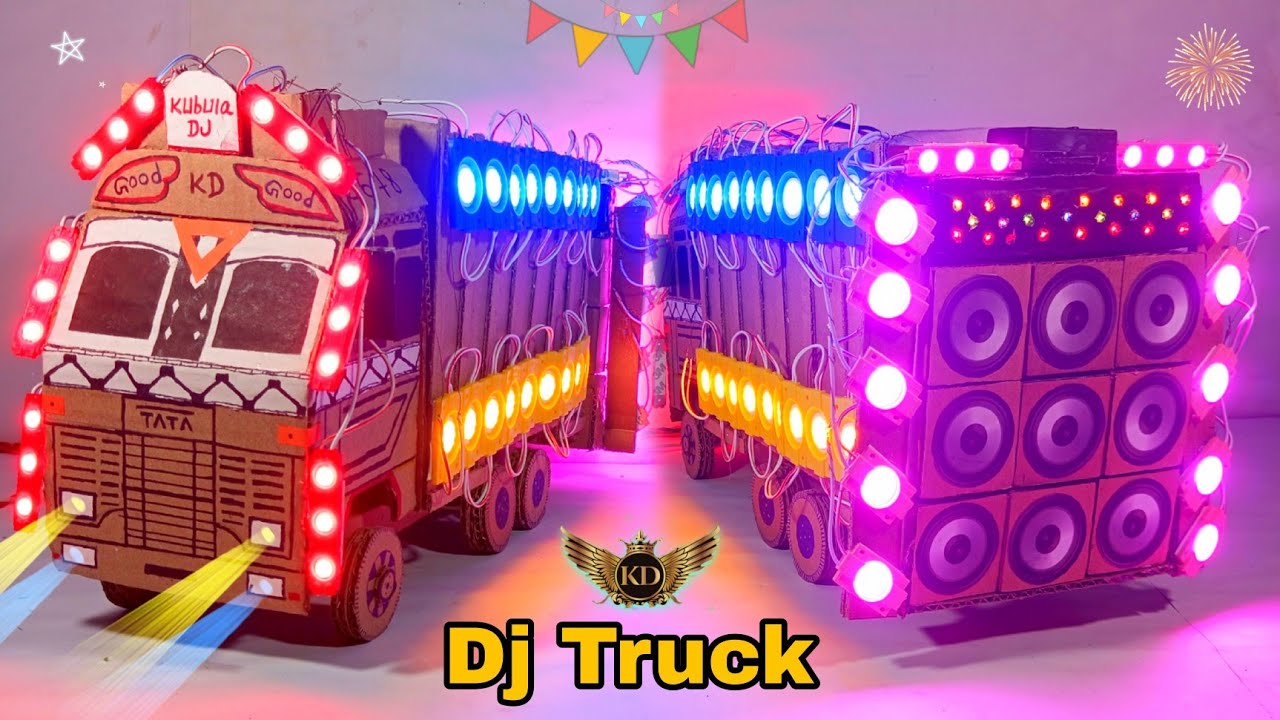 New Gauri Ganesh Murti Dj Trolley | Navratri Radha Krishna Trolley Mini Dj Truck Mahadev Dj Light KD