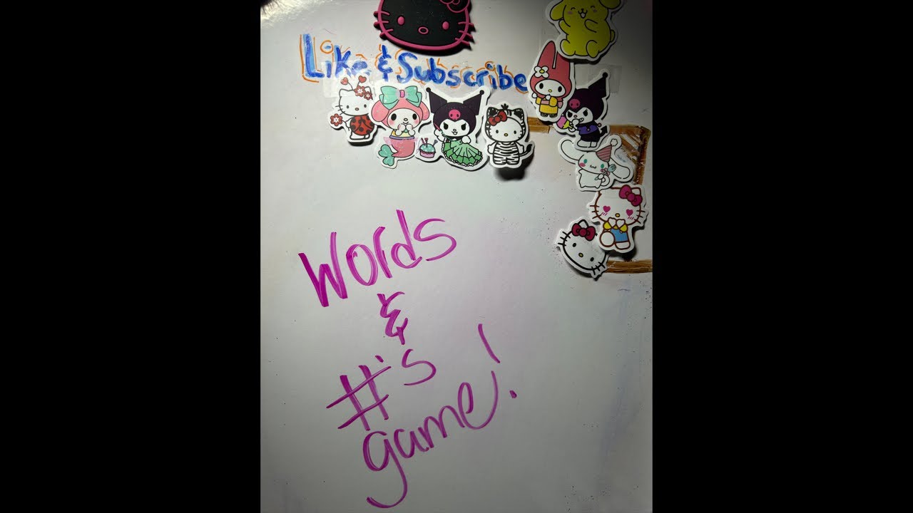 Words & #’s Game! Join the chat!