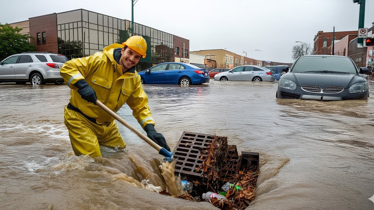 Extreme Flood Cleanup Massive Drain Unclogging