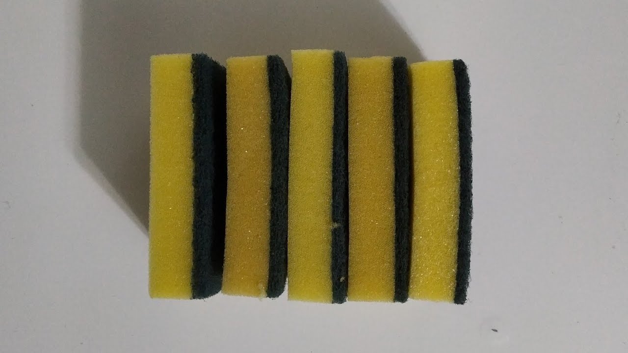 Classic Kitchen Sponges Dry Ripping | Sponge ASMR