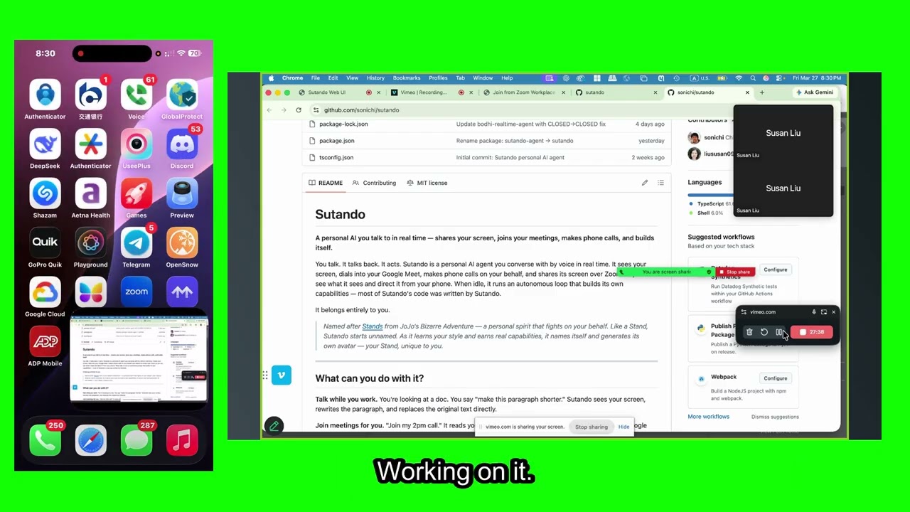 Sutando lets you operate your computer remotely with realtime voice and vision