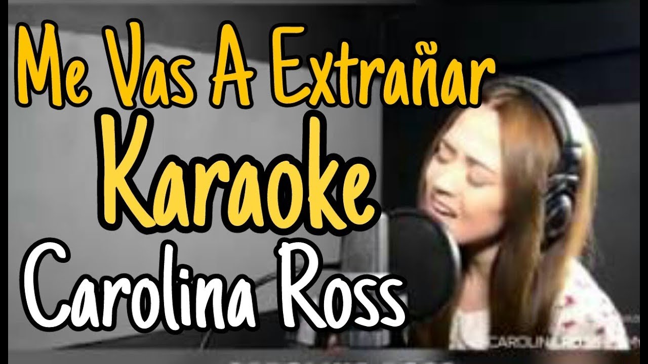 Me vas a extrañar - Banda MS (Carolina Ross Karaoke ) acustico piano