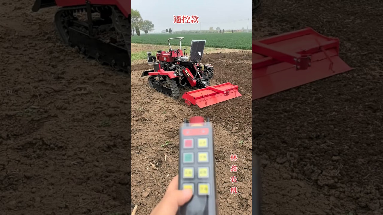 #Multifunctional rotary tiller#Remote control model#One machine with multiple usesHigh rate