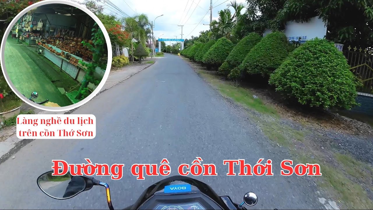 Đường quê Thới Sơn. Dạo một vòng làng nghề du lịch trên cồn Thới Sơn!!